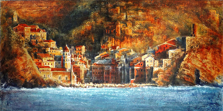 Image of art work “Vernazza, Sunset Cinque Terre”