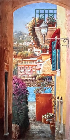 Image of art work “View to the Sea, Cinque Terre”