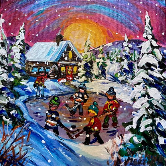 Image of art work “Friendly Hockey Game”