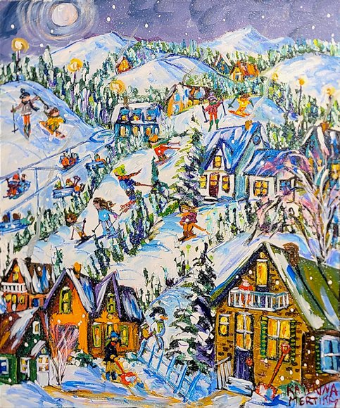 Image of art work “Ski Town”