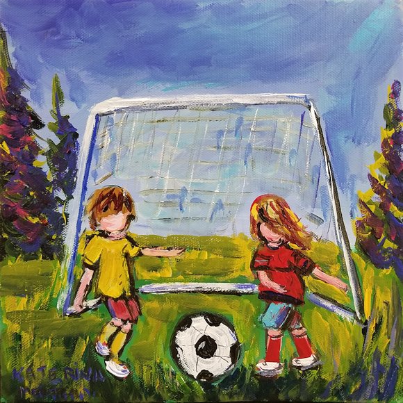Image of art work “Soccer Kids”