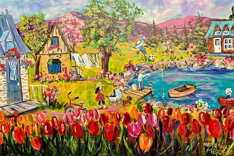 Image of art work “Tulips All Around”