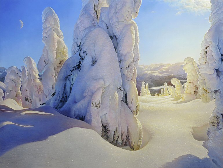 Image of art work “Snowy Descent”