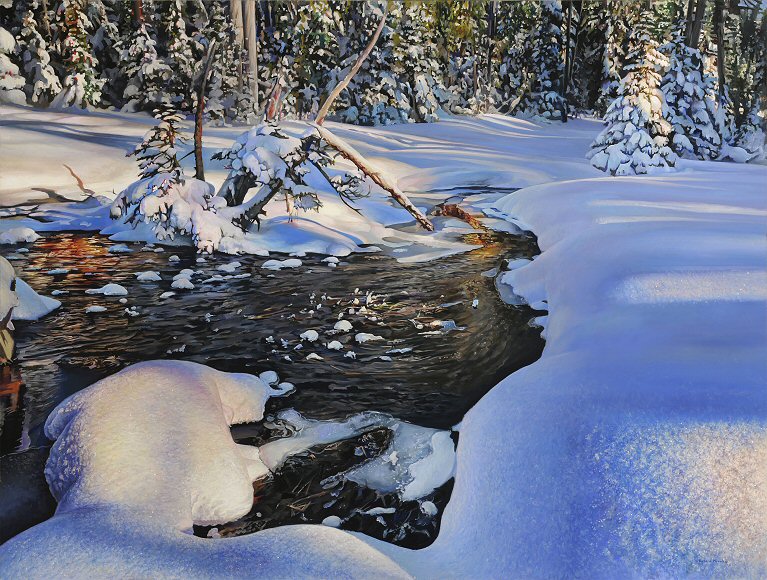 Image of art work “Winter Creek”