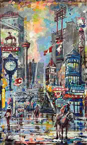 Image of art work “Cowboys in the City”