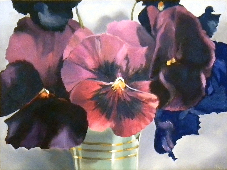 Image of art work “Pansies”