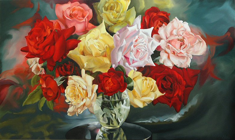Image of art work “The Beauty of Roses”