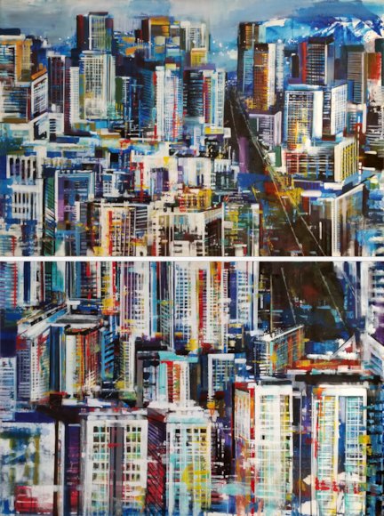 Image of art work “Urban Jungle (Diptych)”