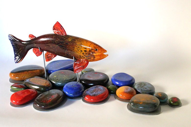 Image of art work “River-stone Trout”