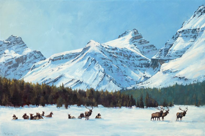 Image of art work “Elk Resting”