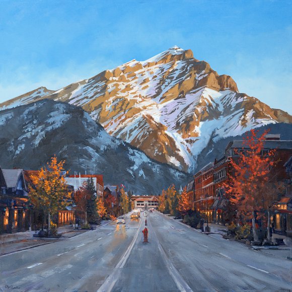 Image of art work “Glow Over Banff”