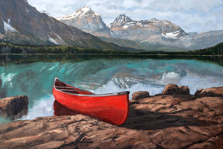 Image of art work “Red Canoe”