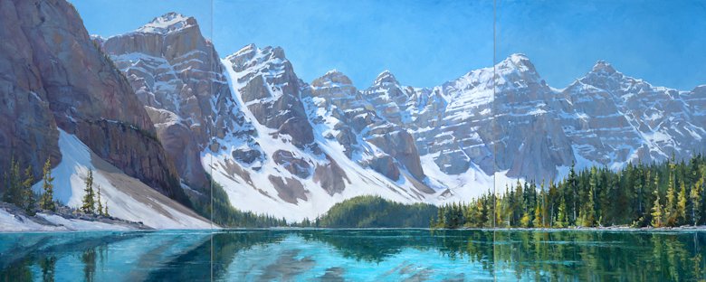 Image of art work “The Silence Between Peaks (triptych)”
