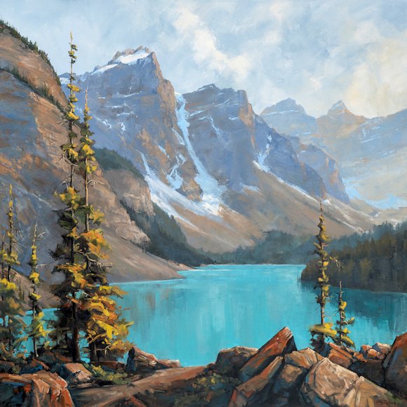 Image of art work “Turquoise Tranquility - Moraine Lake”