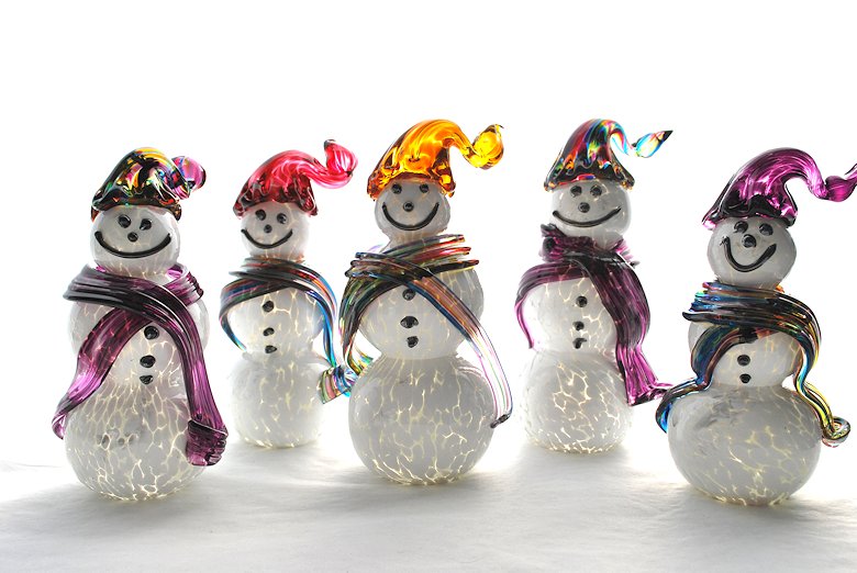 Image of art work “Glass Snowmen”