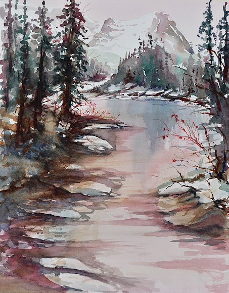 Image of art work “Canmore Early Thaw”