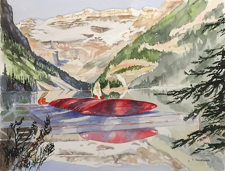 Image of art work “Peaceful Lake Louise”