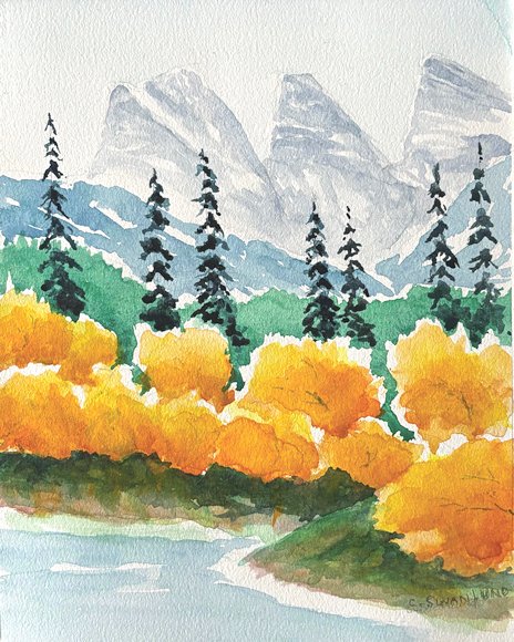 Image of art work &ldquo;The Three Sisters in Autumn&rdquo;