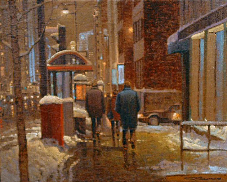Image of art work &ldquo;Walking, Sherbrooke Street&rdquo;