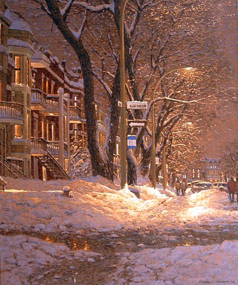 Image of art work &ldquo;Rue du Parc Lafontaine et Napolean&rdquo;
