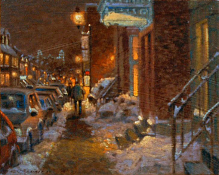 Image of art work &ldquo;Soir Plateau, Mont-Royal&rdquo;