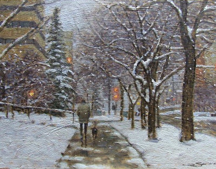 Image of art work &ldquo;Snowy Day Calgary&rdquo;