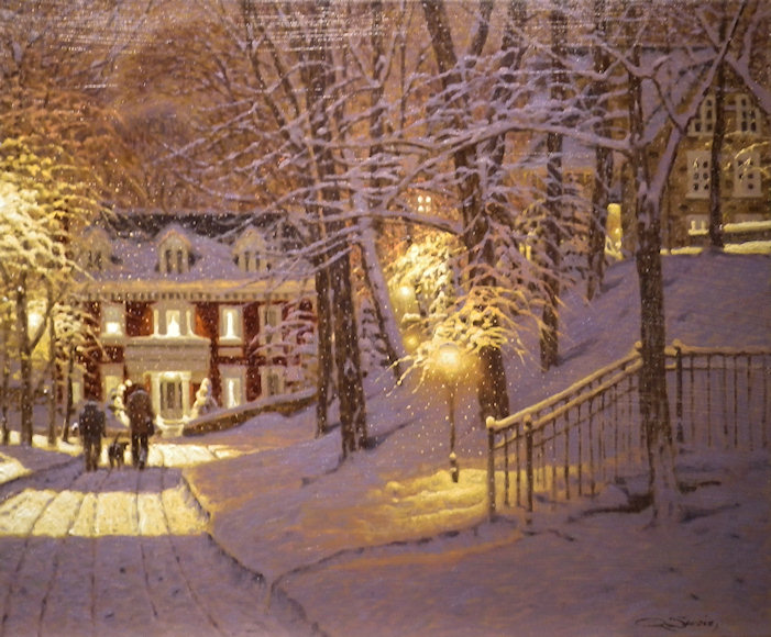 Image of art work &ldquo;An Evening on Mont Royal&rdquo;