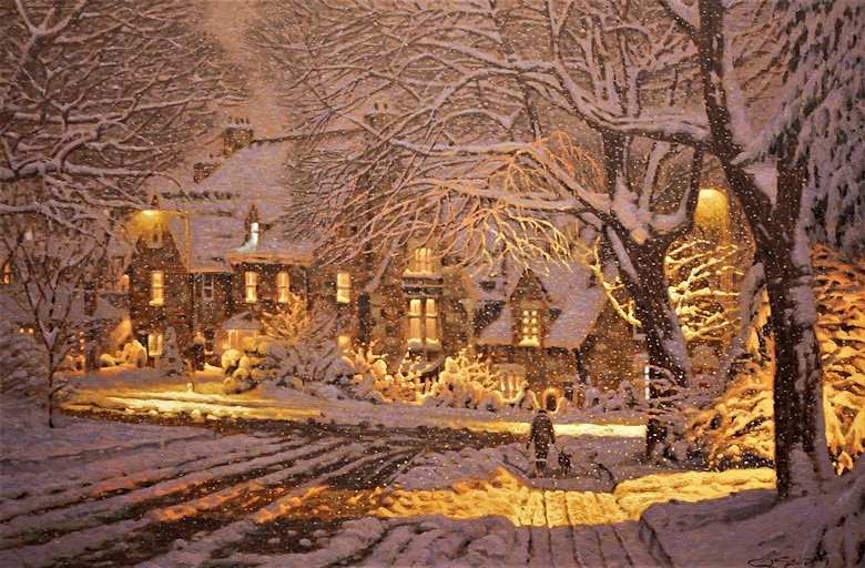Image of art work &ldquo;A Winter Evening in Westmount&rdquo;