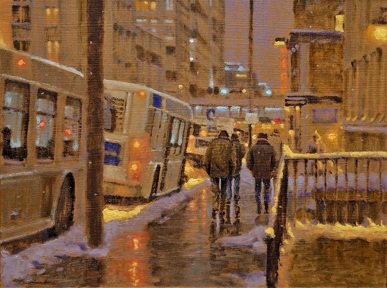 Image of art work &ldquo;End of Day in Calgary&rdquo;