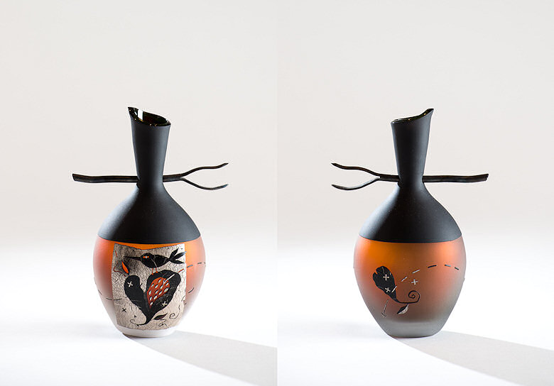 Image of art work “Twig Vase - Amber”