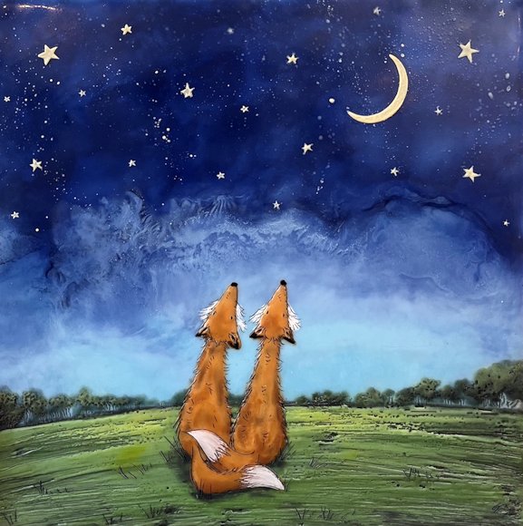 Image of art work “To the Moon and Past the Stars 29”