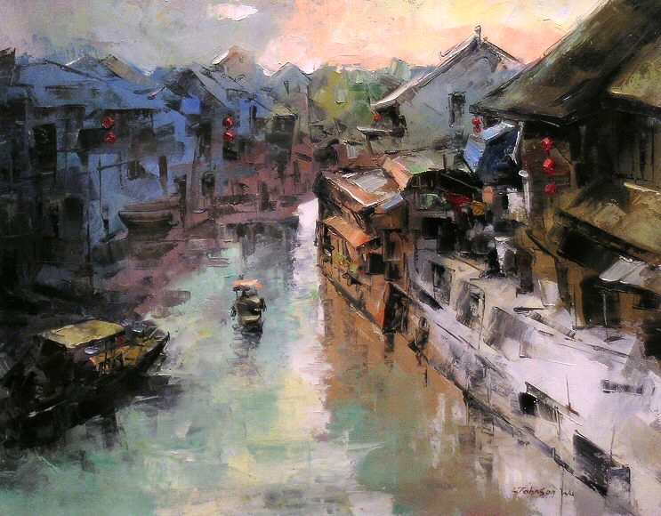 Image of art work “Jian Nan Water Village I”