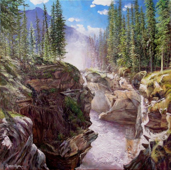 Image of art work “Athabasca Falls”