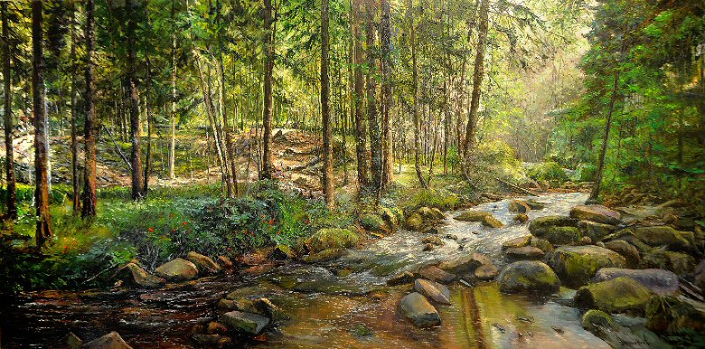 Image of art work “Rambling Stream”