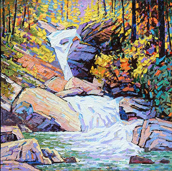 Image of art work “Forested Falls”