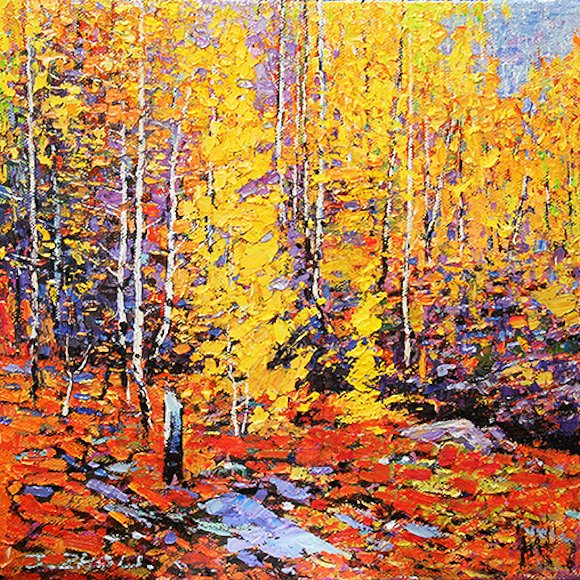 Image of art work “Golden Forest”