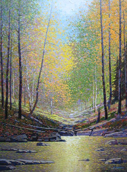 Image of art work “Golden Reflection”