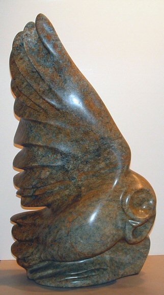 Image of art work &ldquo;Sweet Silence (brown ss, owl in flight)&rdquo;