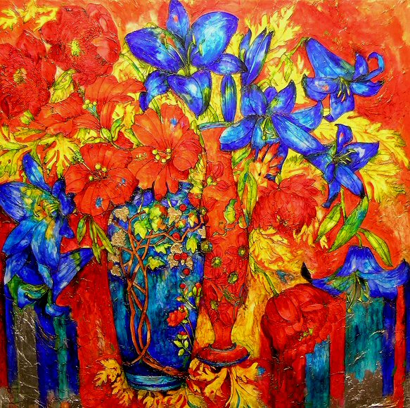 Image of art work &ldquo;Big Blue Lily&rdquo;