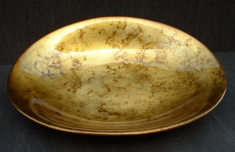 Image of art work &ldquo;Gold Shell Platter&rdquo;