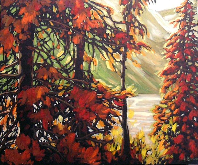 Image of art work &ldquo;Trailside Beauty of Lake Louise&rdquo;