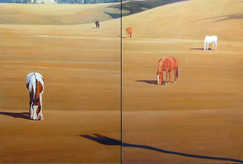 Image of art work &ldquo;Horses and Shadow I and II&rdquo;