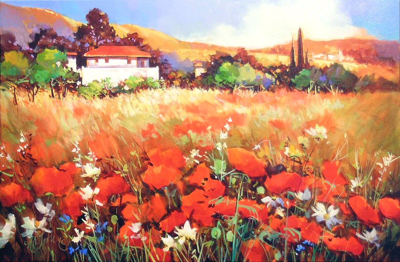 Image of art work &ldquo;Red Poppies, Andalusia, Spain&rdquo;