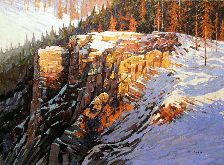 Image of art work &ldquo;Snow on the Hill&rdquo;