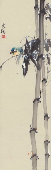 Image of art work “First Snow (Bird and Bamboo)”